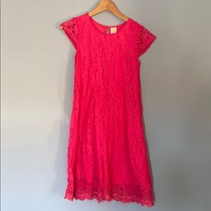 Faded Glory Pink XL Soft Stretchy Lace overlay